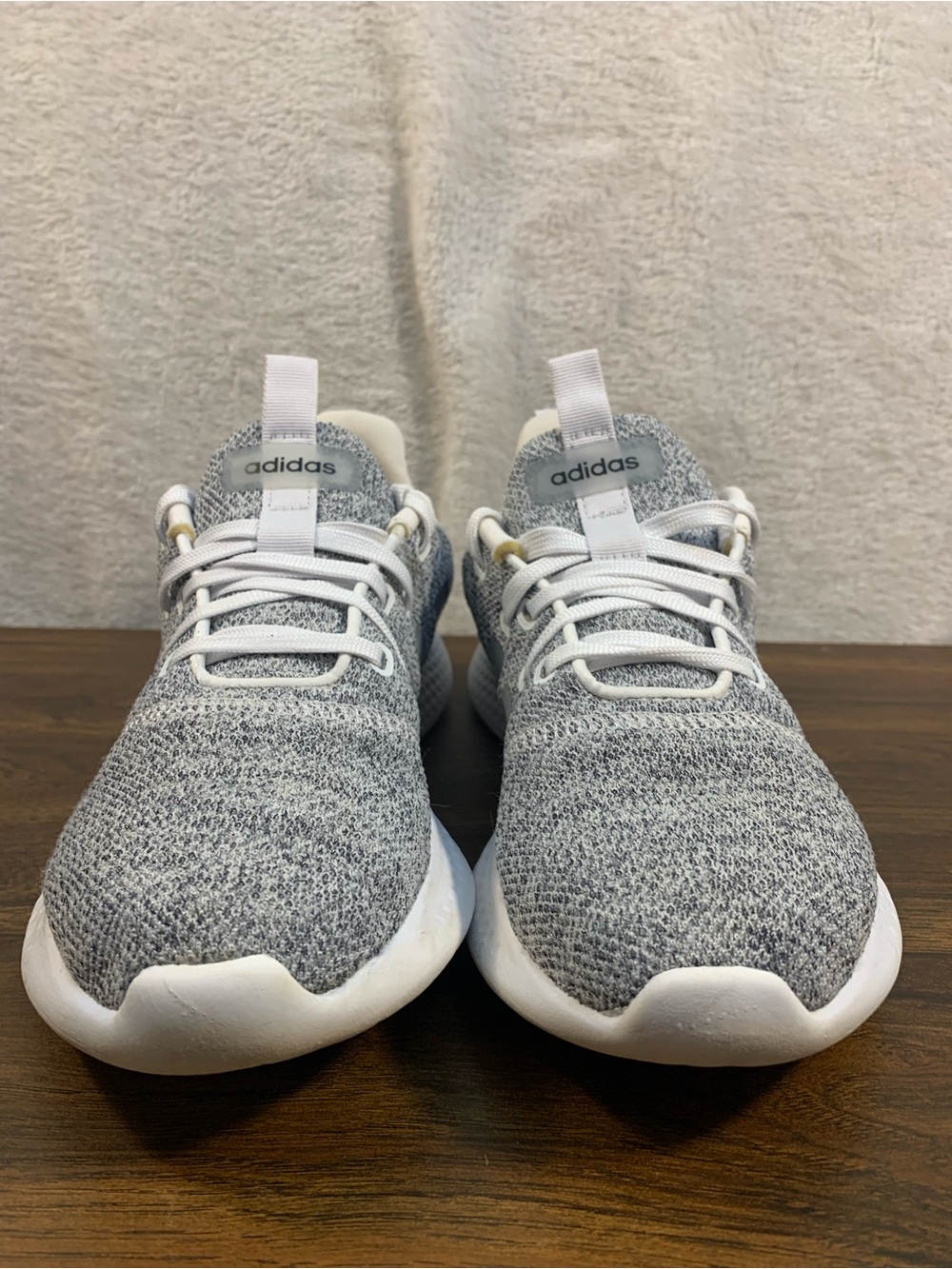 Adidas Puremotion Cloudfoam Women’s Gray/White Textile Running Sneakers Size 8